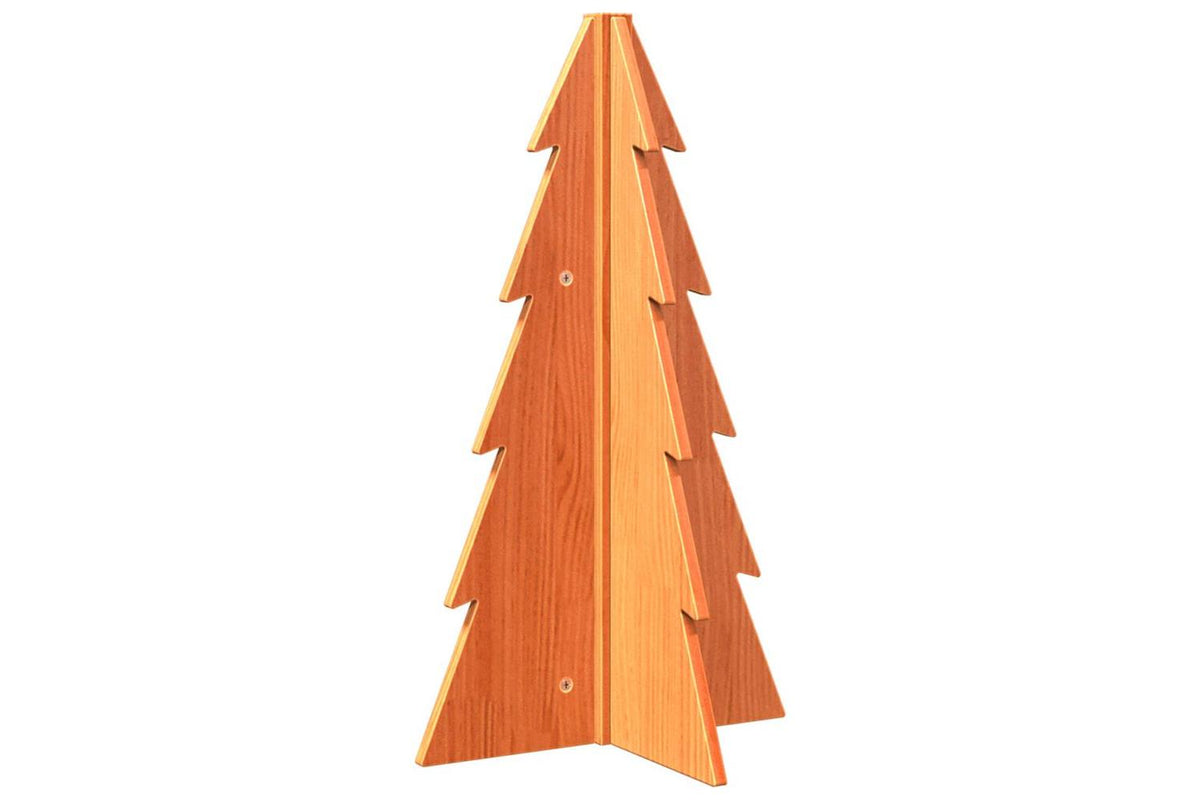 Vidaxl Wooden Christmas Tree For Decoration Wax Brown 695 Cm-2