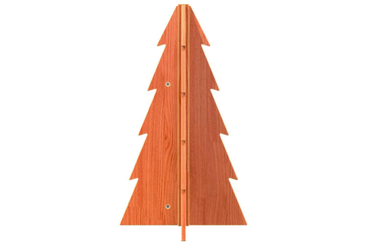 Vidaxl Wooden Christmas Tree For Decoration Wax Brown 695 Cm-3