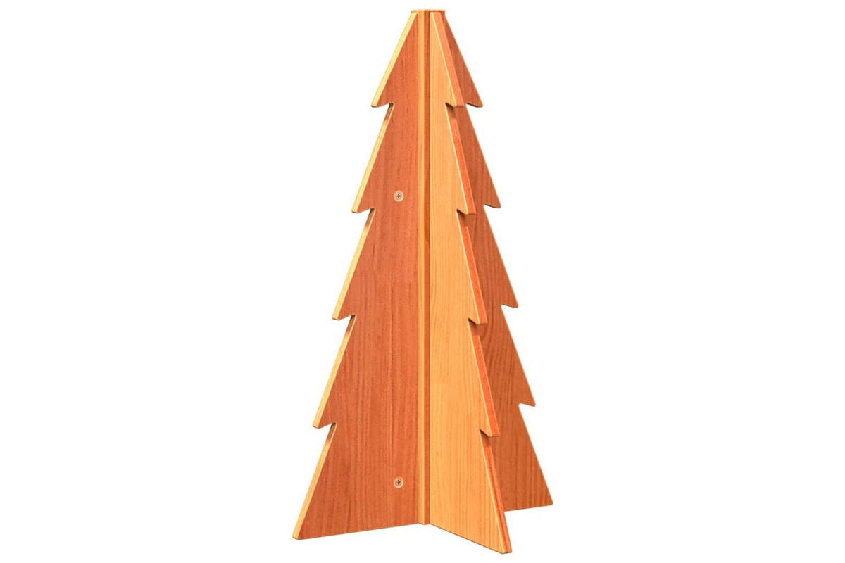 Vidaxl Wooden Christmas Tree For Decoration Wax Brown 695 Cm-5