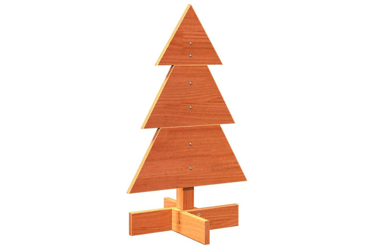Vidaxl Wooden Christmas Tree For Decoration Wax Brown 60 Cm-2