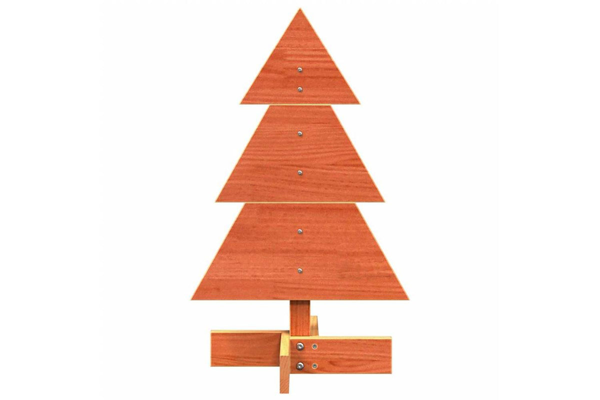 Vidaxl Wooden Christmas Tree For Decoration Wax Brown 60 Cm-3
