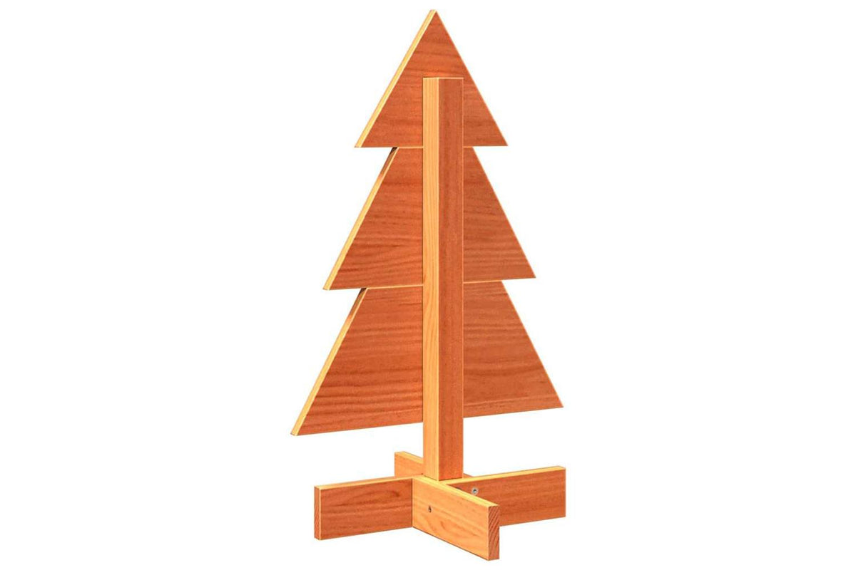 Vidaxl Wooden Christmas Tree For Decoration Wax Brown 60 Cm-5