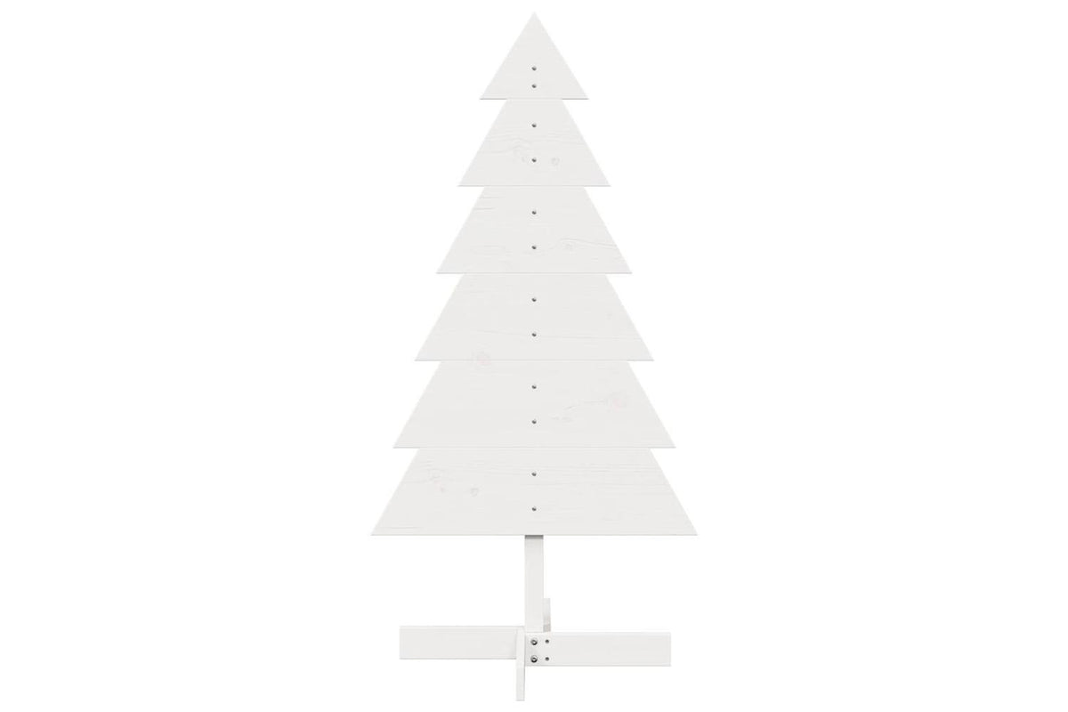 Vidaxl Wooden Christmas Tree For Decoration White 120 Cm-3