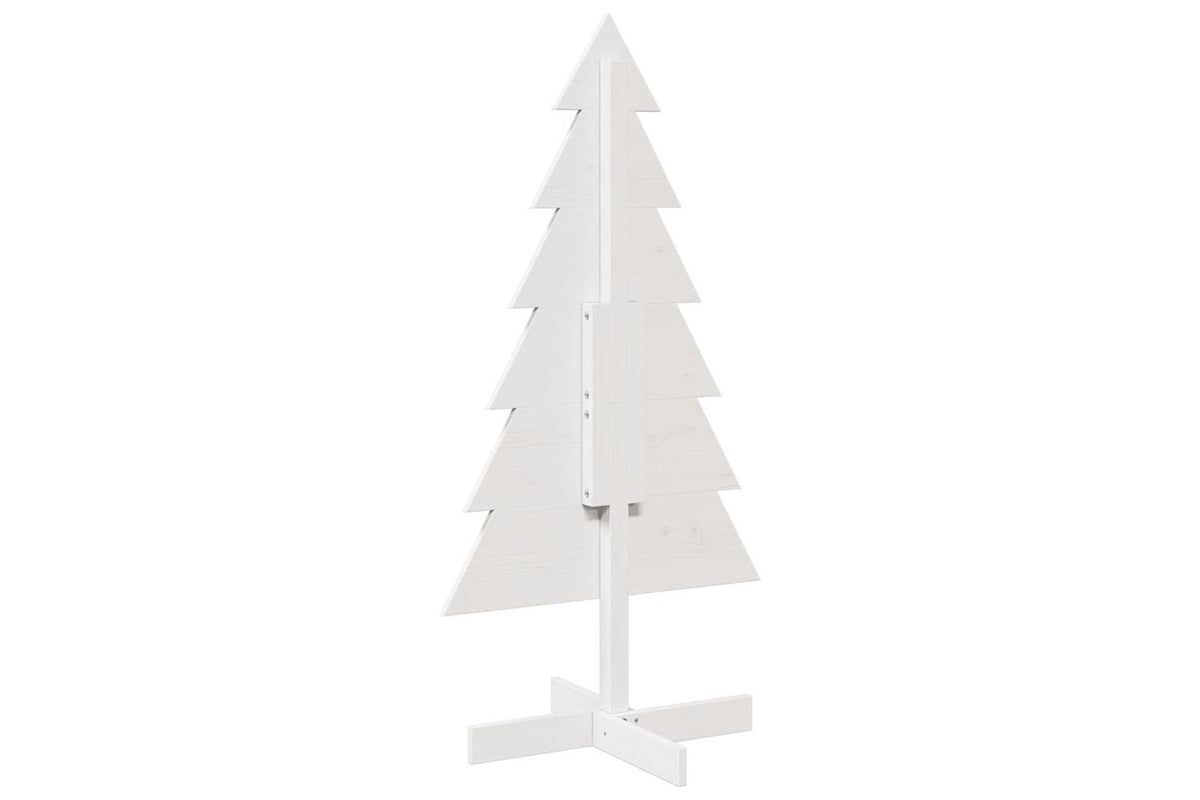 Vidaxl Wooden Christmas Tree For Decoration White 120 Cm-5