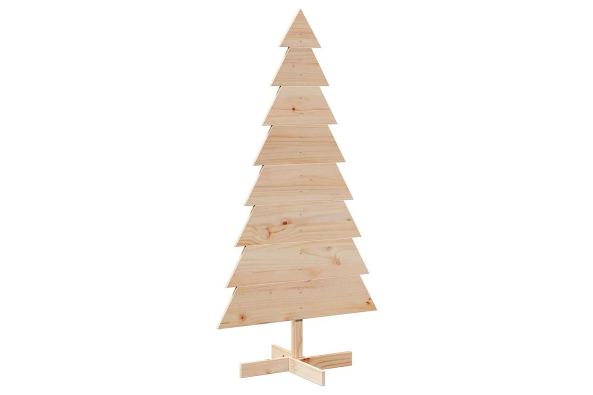 Vidaxl Wooden Christmas Tree For Decoration 150 Cm Solid Wood Pine