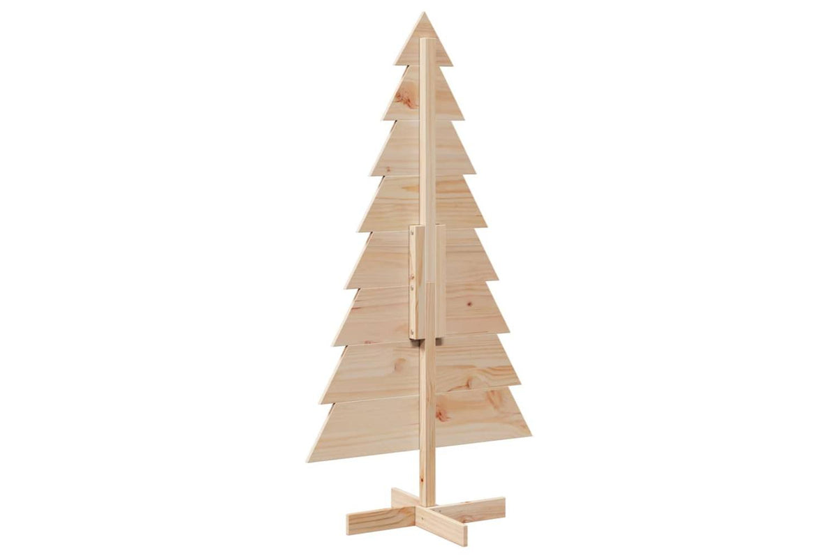 Vidaxl Wooden Christmas Tree For Decoration 150 Cm Solid Wood Pine-5
