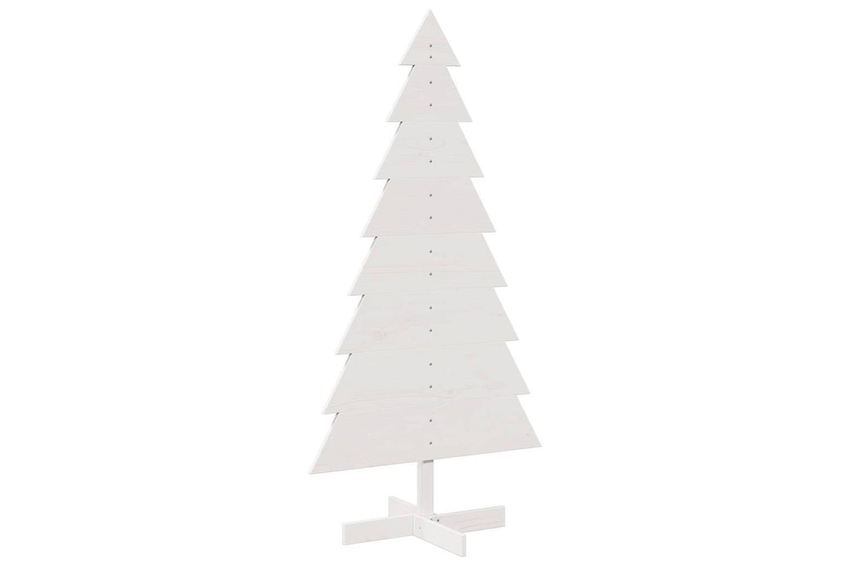 Vidaxl Wooden Christmas Tree For Decoration White 150 Cm