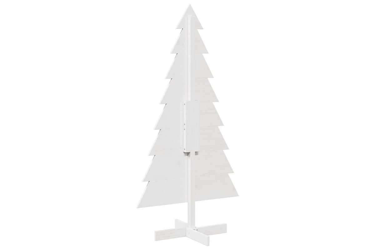 Vidaxl Wooden Christmas Tree For Decoration White 150 Cm-5