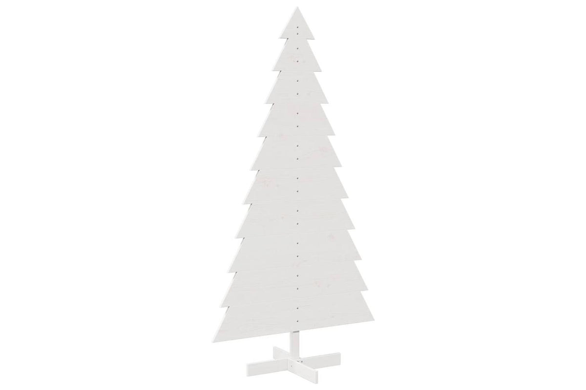 Vidaxl Wooden Christmas Tree For Decoration White 180 Cm-2