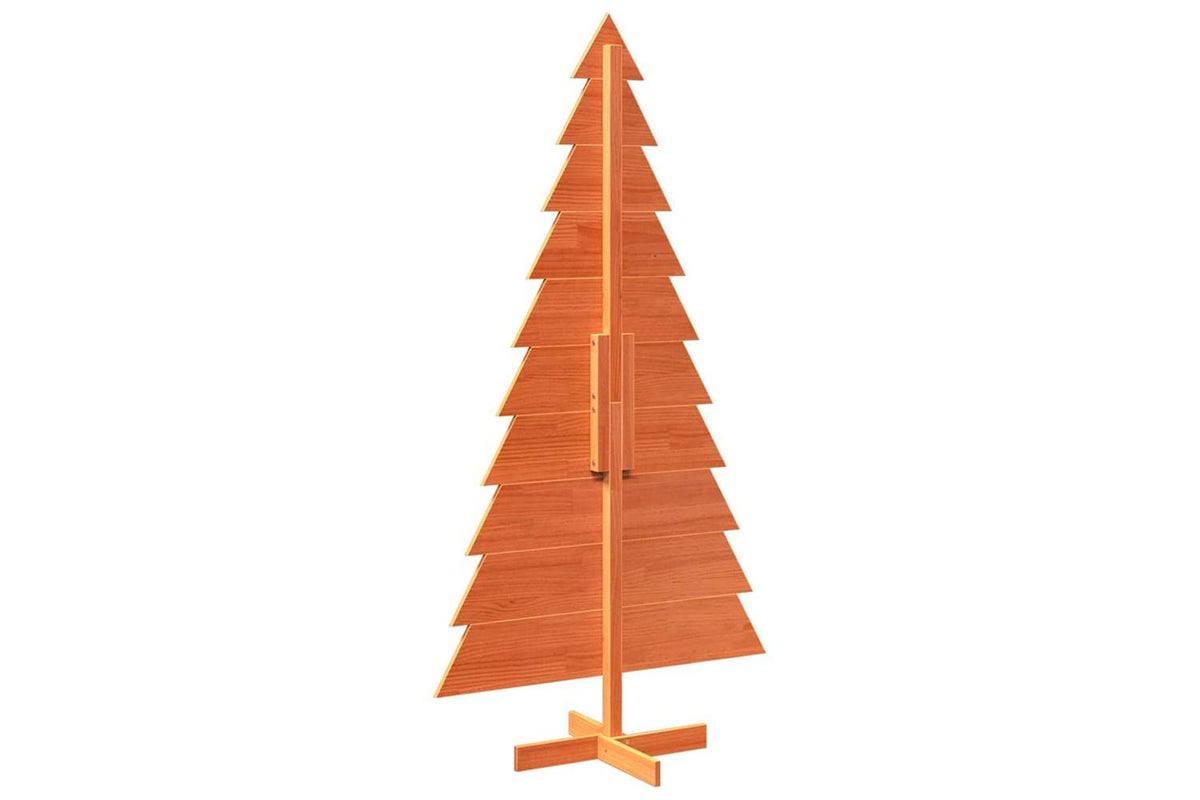 Vidaxl Wooden Christmas Tree For Decoration Wax Brown 180 Cm-5