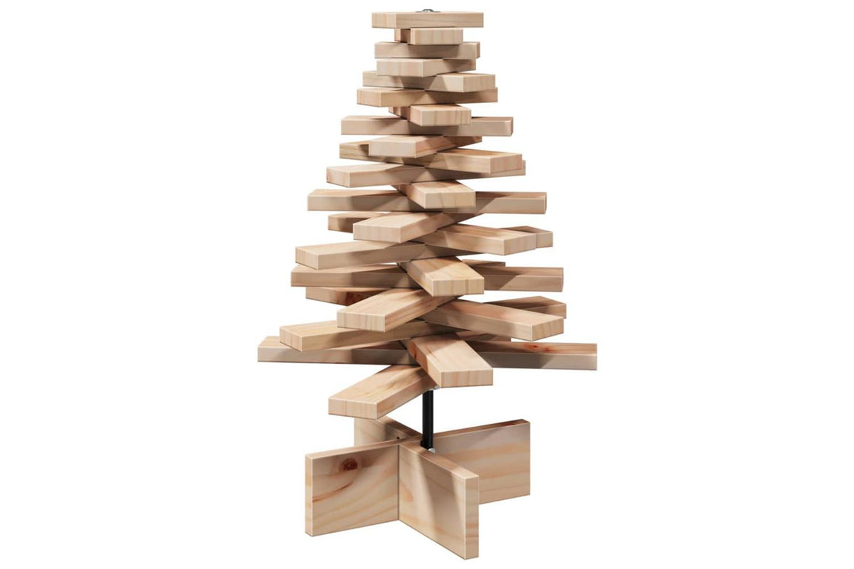 Vidaxl Wooden Christmas Tree For Decoration 60 Cm Solid Wood Pine-5