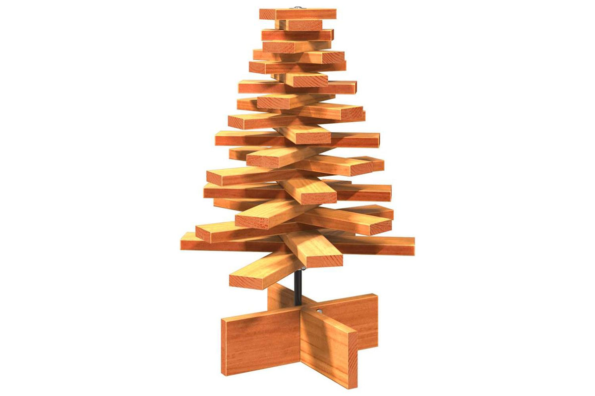 Vidaxl Wooden Christmas Tree For Decoration Wax Brown 60 Cm-2