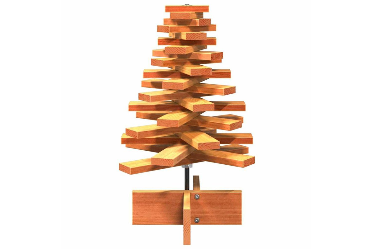 Vidaxl Wooden Christmas Tree For Decoration Wax Brown 60 Cm-3
