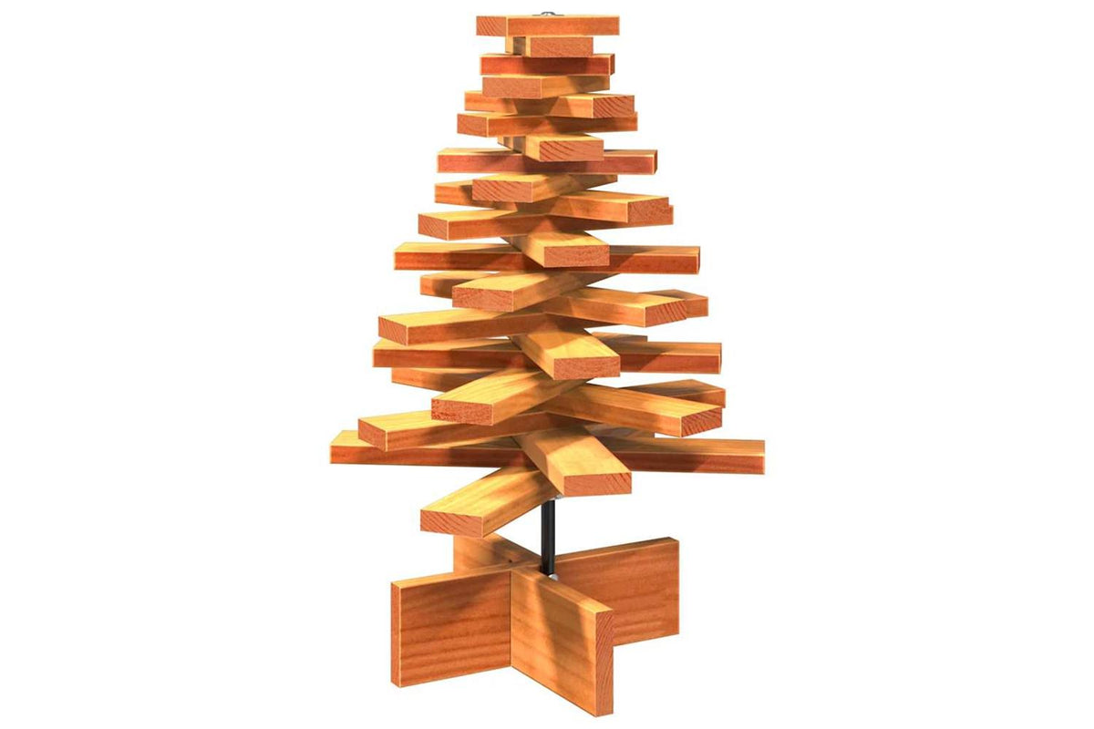 Vidaxl Wooden Christmas Tree For Decoration Wax Brown 60 Cm-5