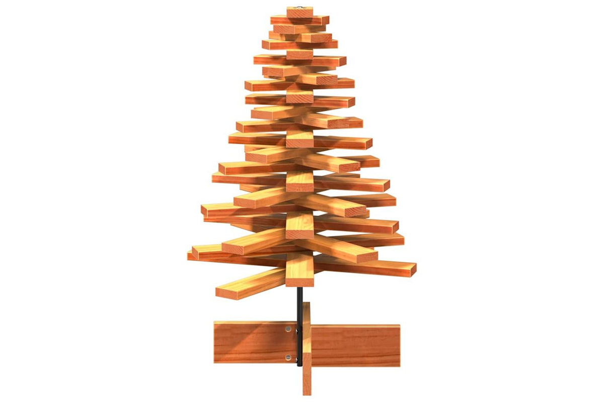 Vidaxl Wooden Christmas Tree For Decoration Wax Brown 80 Cm-4