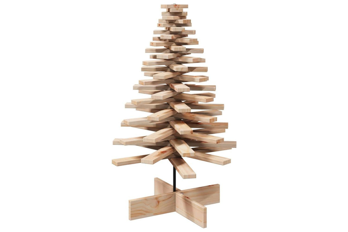 Vidaxl Wooden Christmas Tree For Decoration 100 Cm Solid Wood Pine