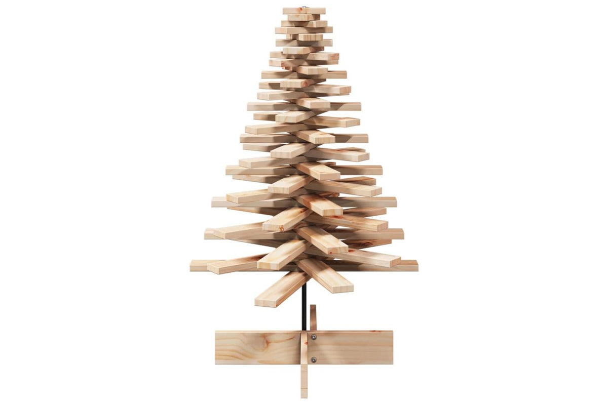Vidaxl Wooden Christmas Tree For Decoration 100 Cm Solid Wood Pine-3