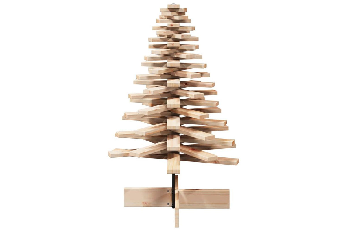 Vidaxl Wooden Christmas Tree For Decoration 100 Cm Solid Wood Pine-4