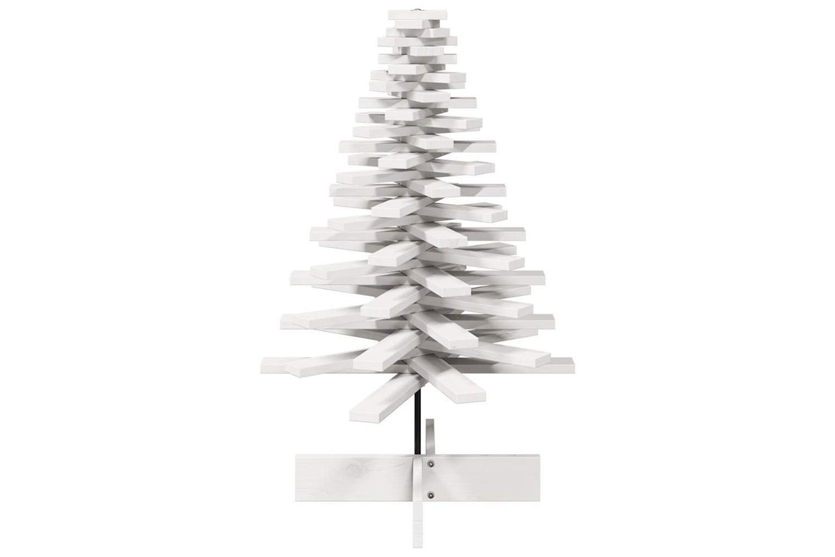 Vidaxl Wooden Christmas Tree For Decoration White 100 Cm-3