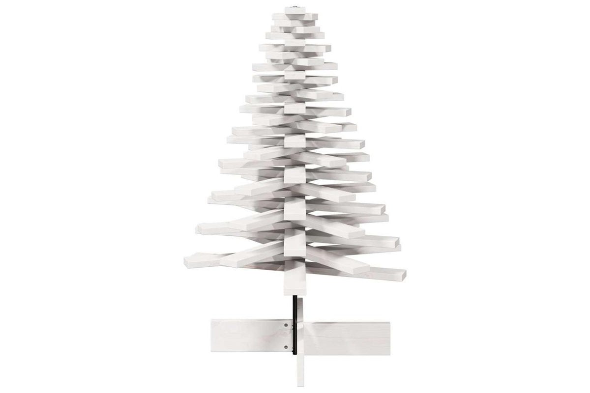 Vidaxl Wooden Christmas Tree For Decoration White 100 Cm-5