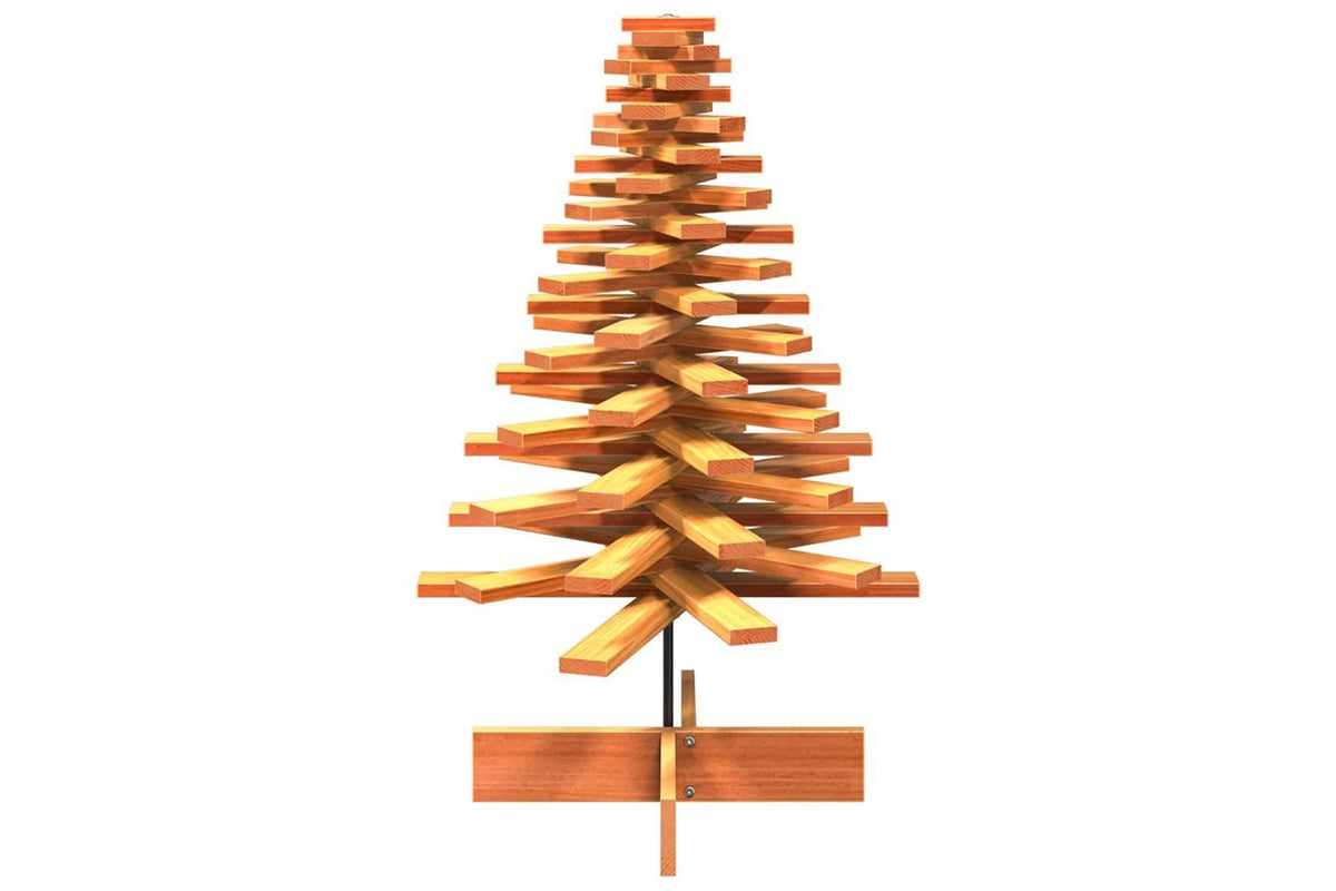 Vidaxl Wooden Christmas Tree For Decoration Wax Brown 100 Cm-3