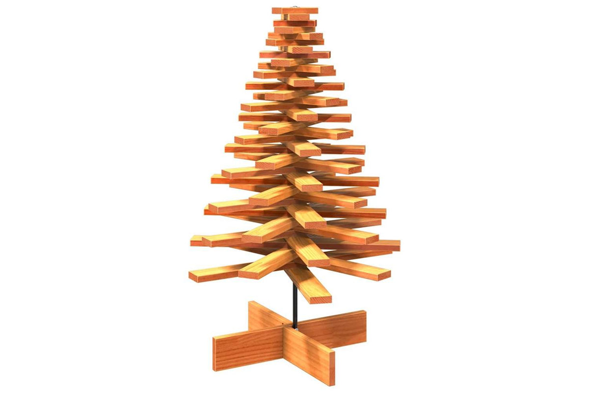 Vidaxl Wooden Christmas Tree For Decoration Wax Brown 100 Cm-4