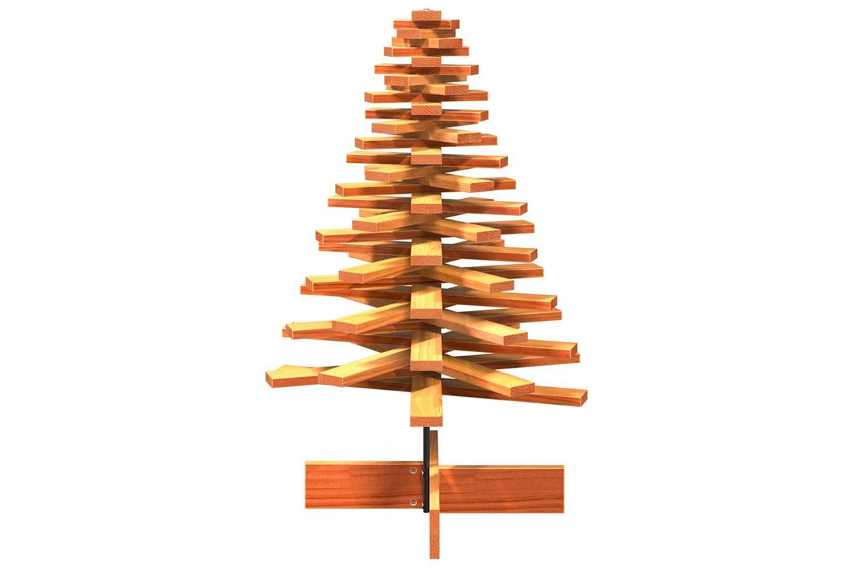 Vidaxl Wooden Christmas Tree For Decoration Wax Brown 100 Cm-5