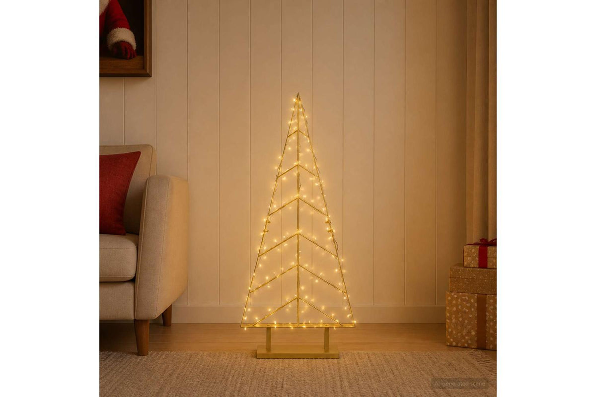 Vidaxl Metal Christmas Tree With Triangle Stand Kuopio 90 Cm Steel-3