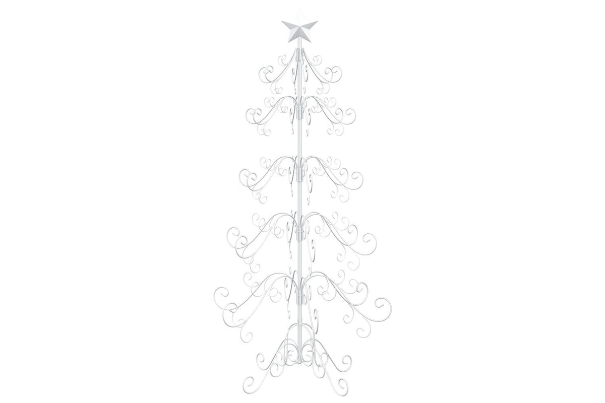 Vidaxl Metal Christmas Tree With Spiral Stand Kuopio 150 Cm Steel-2