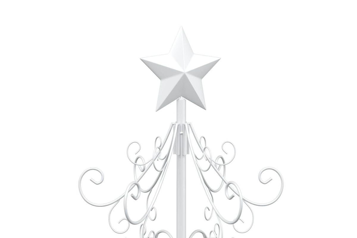 Vidaxl Metal Christmas Tree With Spiral Stand Kuopio 150 Cm Steel-4
