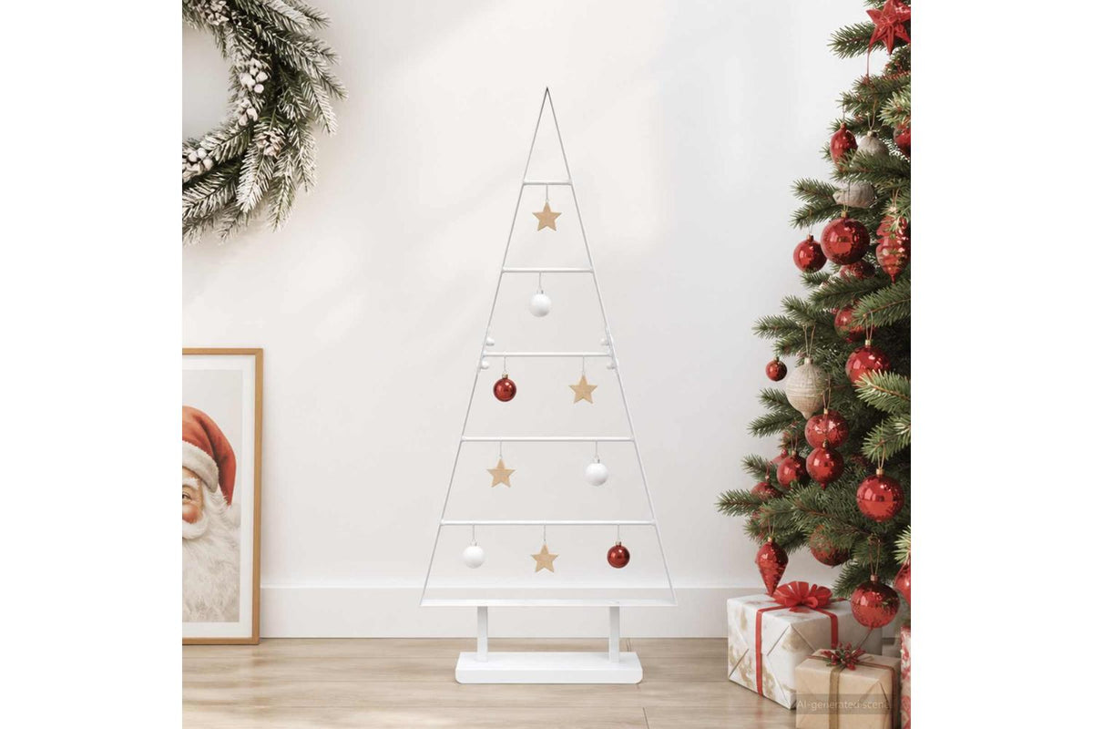 Vidaxl Metal Christmas Tree With Triangle Stand Kuopio 90 Cm Steel-3