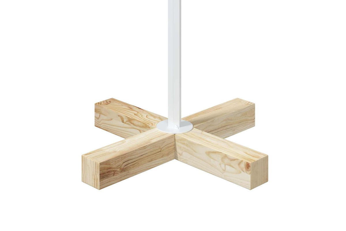 Vidaxl Metal Christmas Tree With Rod Stand Kuopio 120 Cm Steel White-6