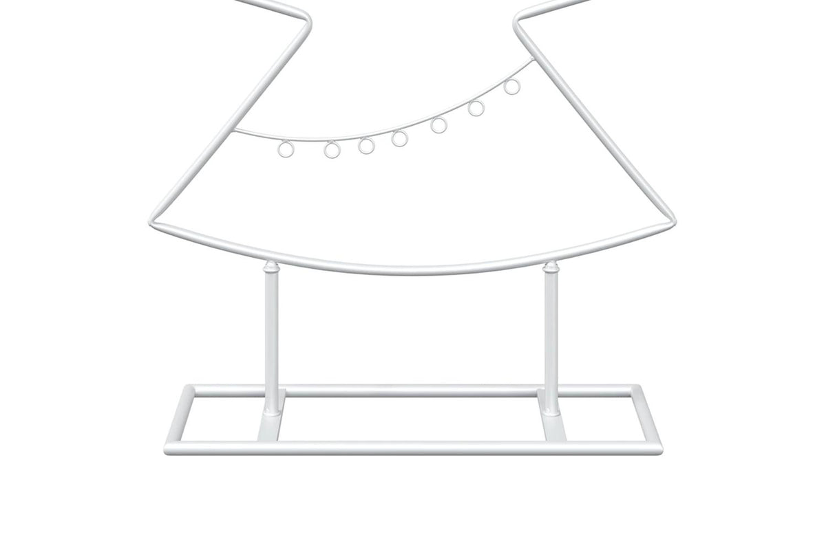 Vidaxl Metal Christmas Tree With Stand Kuopio 125 Cm Steel White-6