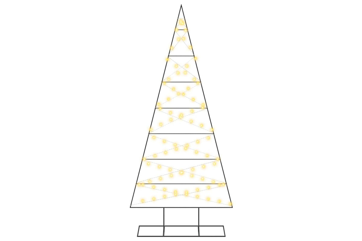 Vidaxl Metal Christmas Tree With Triangle Stand Kuopio 210 Cm-4