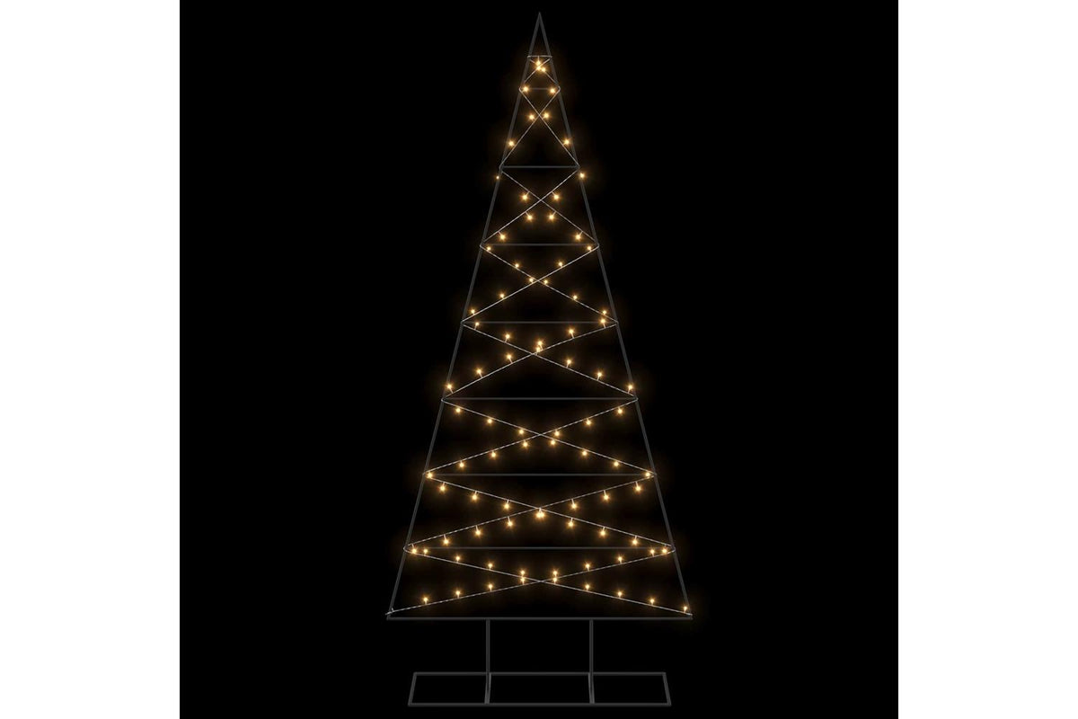 Vidaxl Metal Christmas Tree With Triangle Stand Kuopio 210 Cm-5