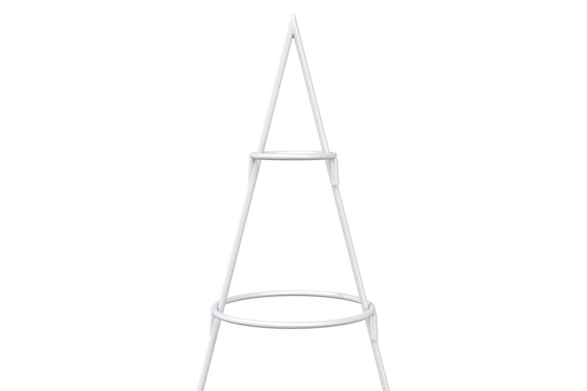 Vidaxl Metal Christmas Tree With Stand Kuopio 180 Cm Steel White-5