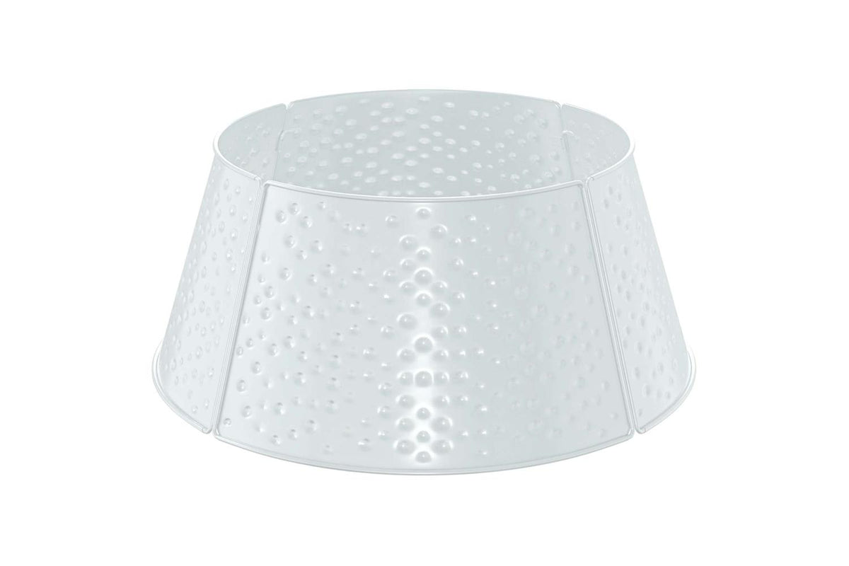 Vidaxl Christmas Tree Skirt Cone-shaped White 62 X 25 Cm Steel