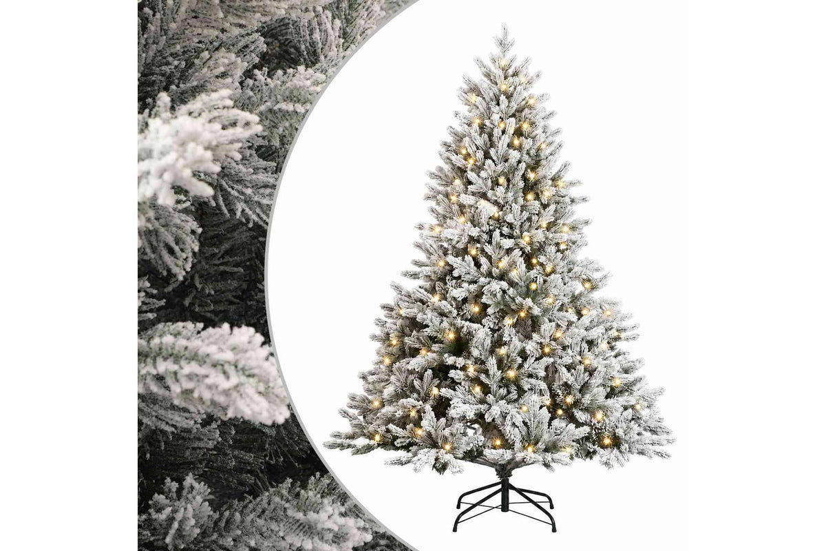 Vidaxl Artificial Hinged Christmas Tree 120 Cm 150 Leds Warm White