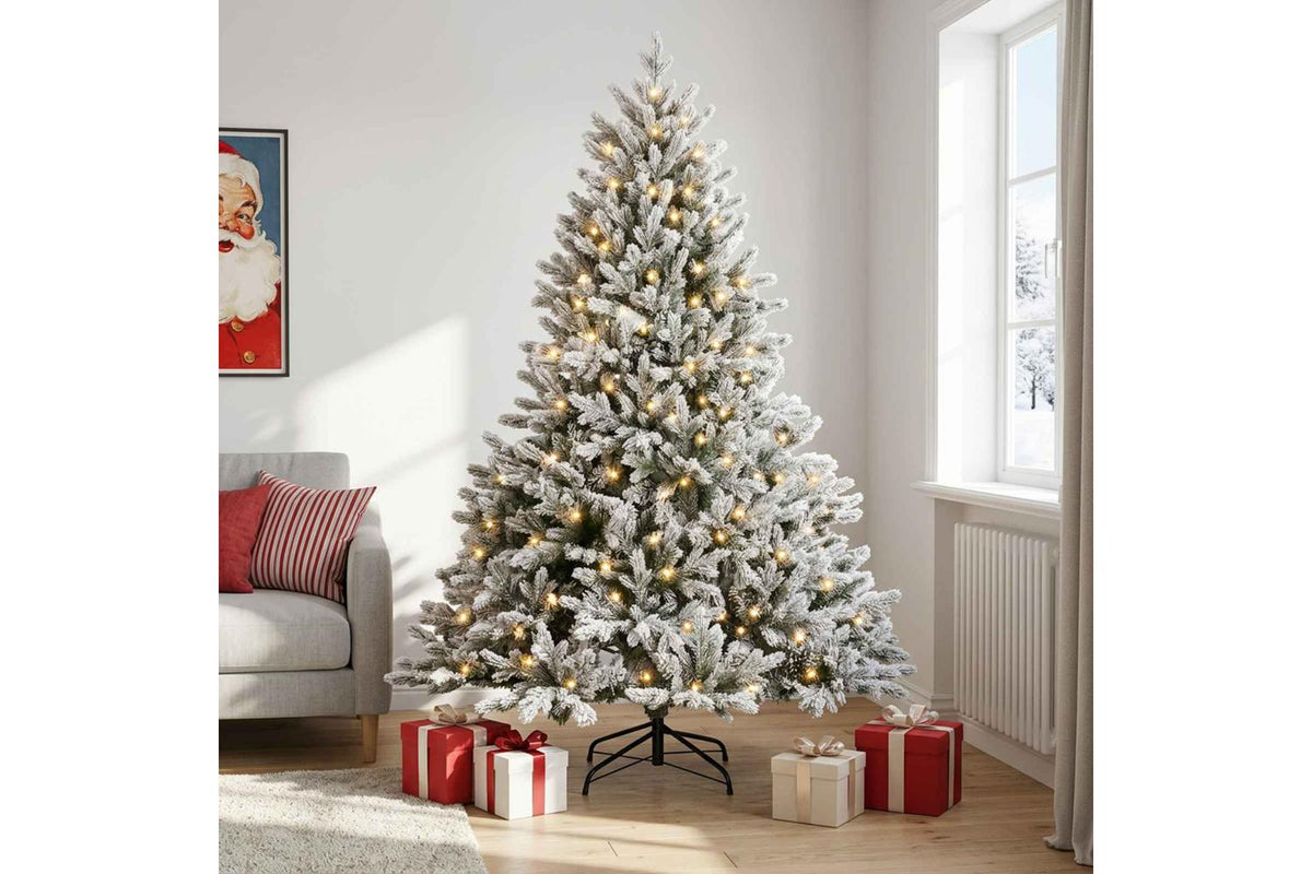 Vidaxl Artificial Hinged Christmas Tree 120 Cm 150 Leds Warm White-3