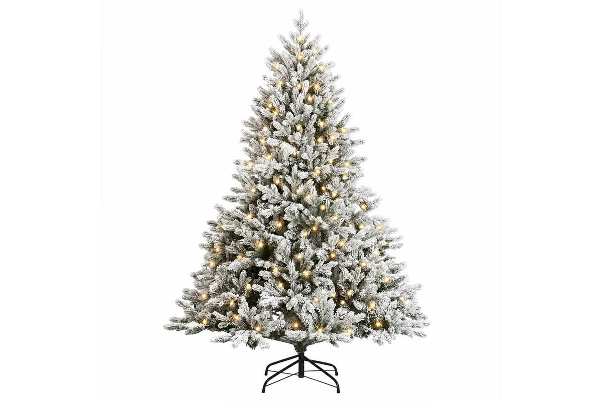 Vidaxl Artificial Hinged Christmas Tree 120 Cm 150 Leds Warm White-4
