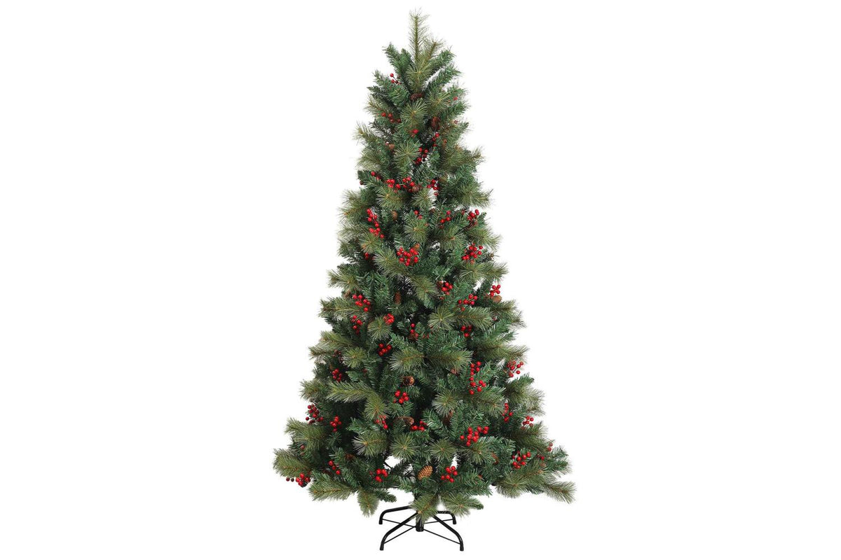 Vidaxl Artificial Hinged Christmas Tree 150 Cm 150 Leds Warm White-5