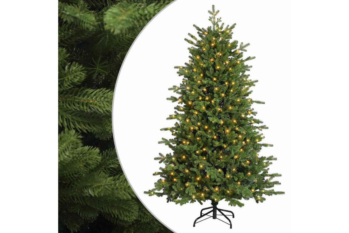 Vidaxl Artificial Hinged Christmas Tree 150 Cm 150 Leds Warm White