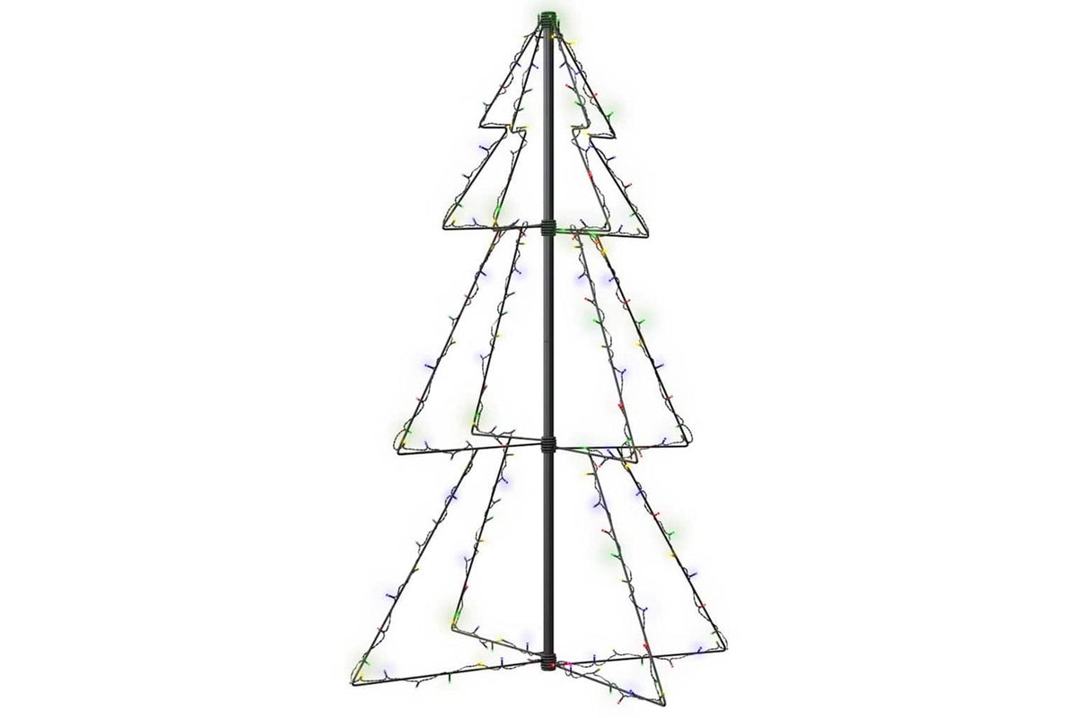 Vidaxl Christmas Cone Tree 160 Leds Indoor And Outdoor 78x120 Cm
