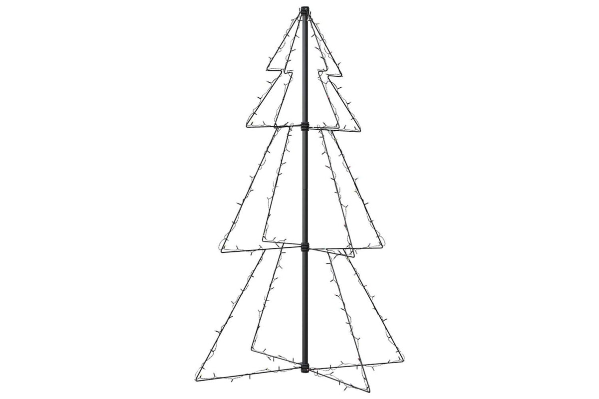 Vidaxl Christmas Cone Tree 160 Leds Indoor And Outdoor 78x120 Cm-4