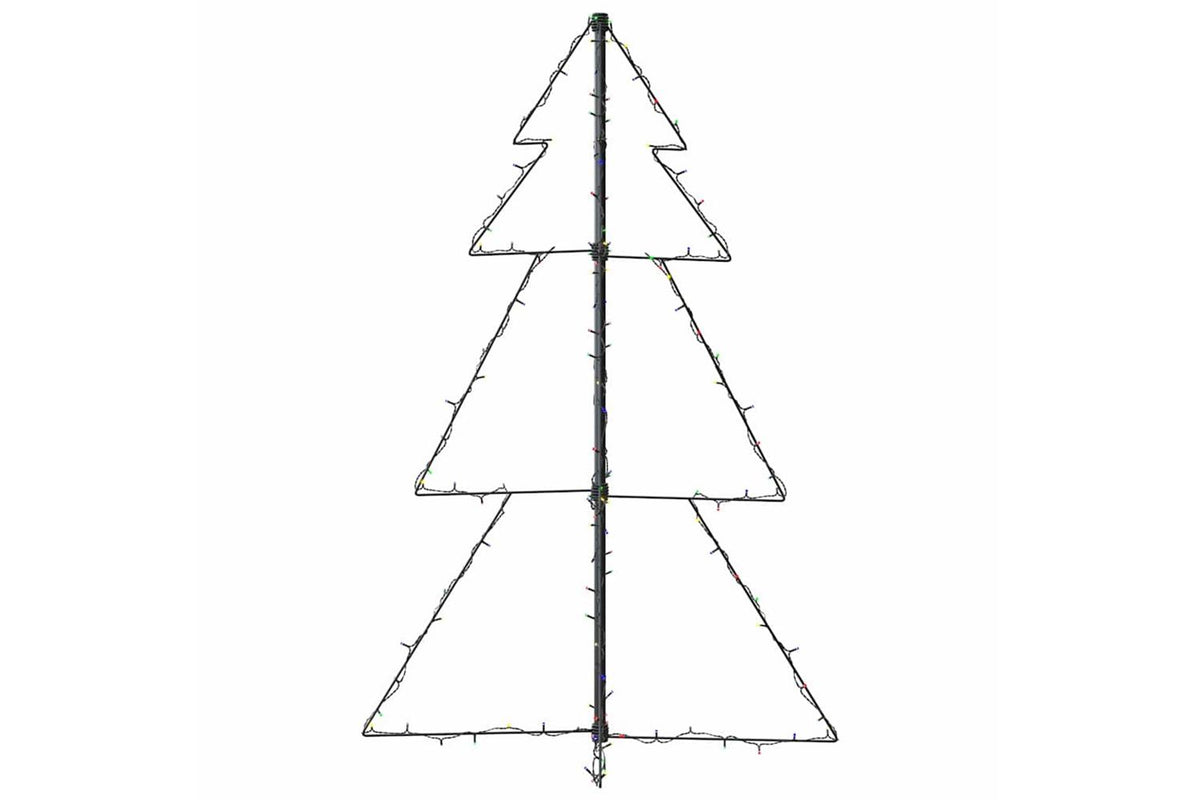 Vidaxl Christmas Cone Tree 160 Leds Indoor And Outdoor 78x120 Cm-5