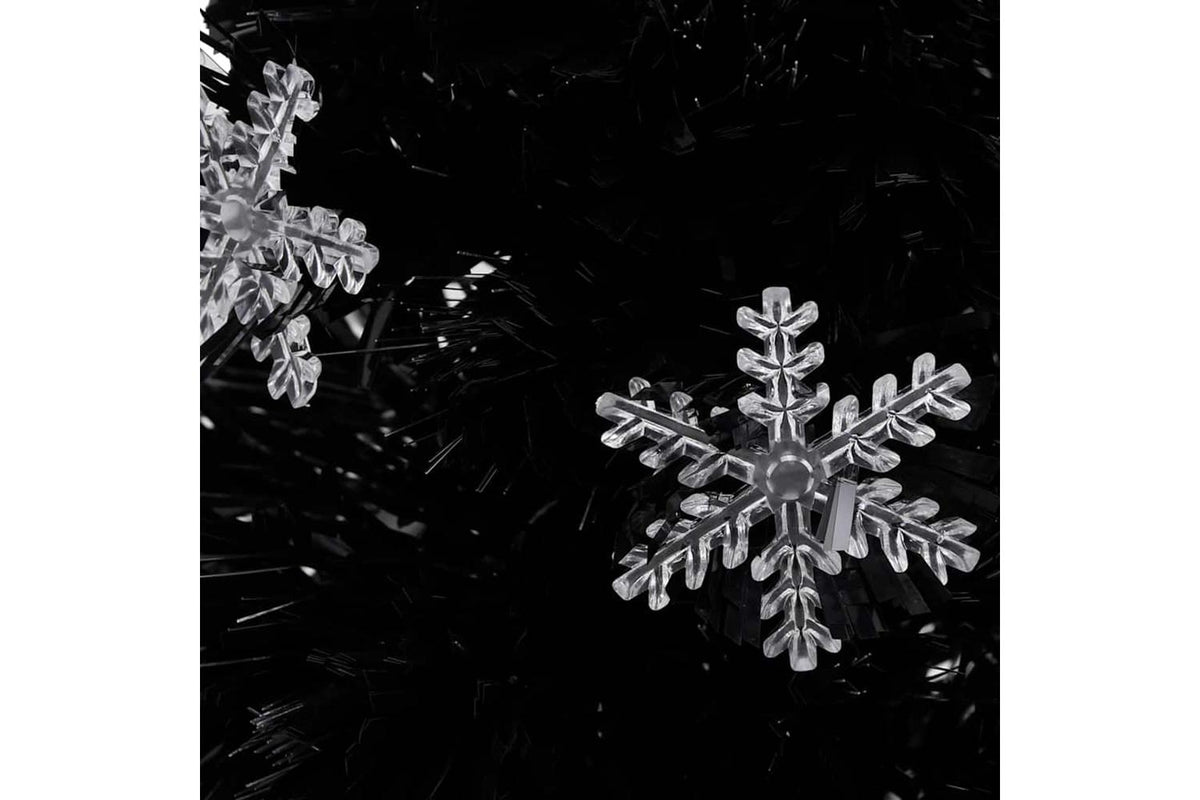 Vidaxl Christmas Tree With Led Snowflakes Black 64 Cm Fibre Optic-3