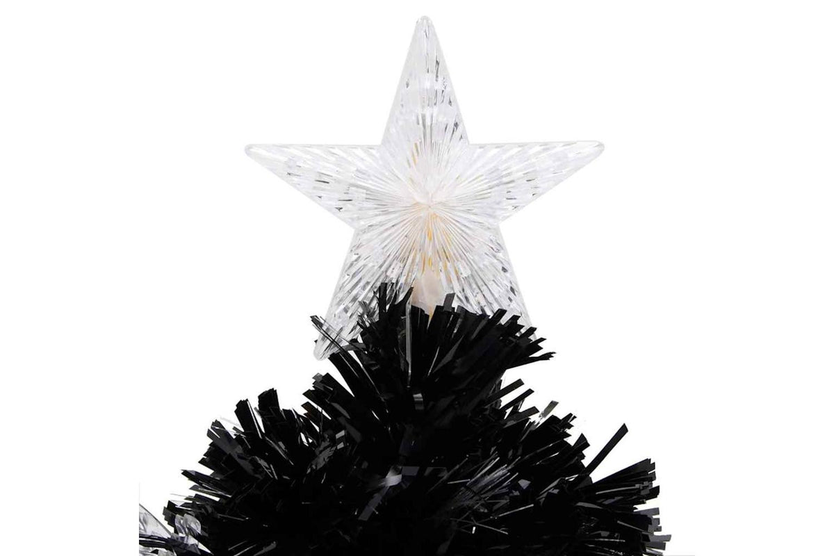 Vidaxl Christmas Tree With Led Snowflakes Black 64 Cm Fibre Optic-6