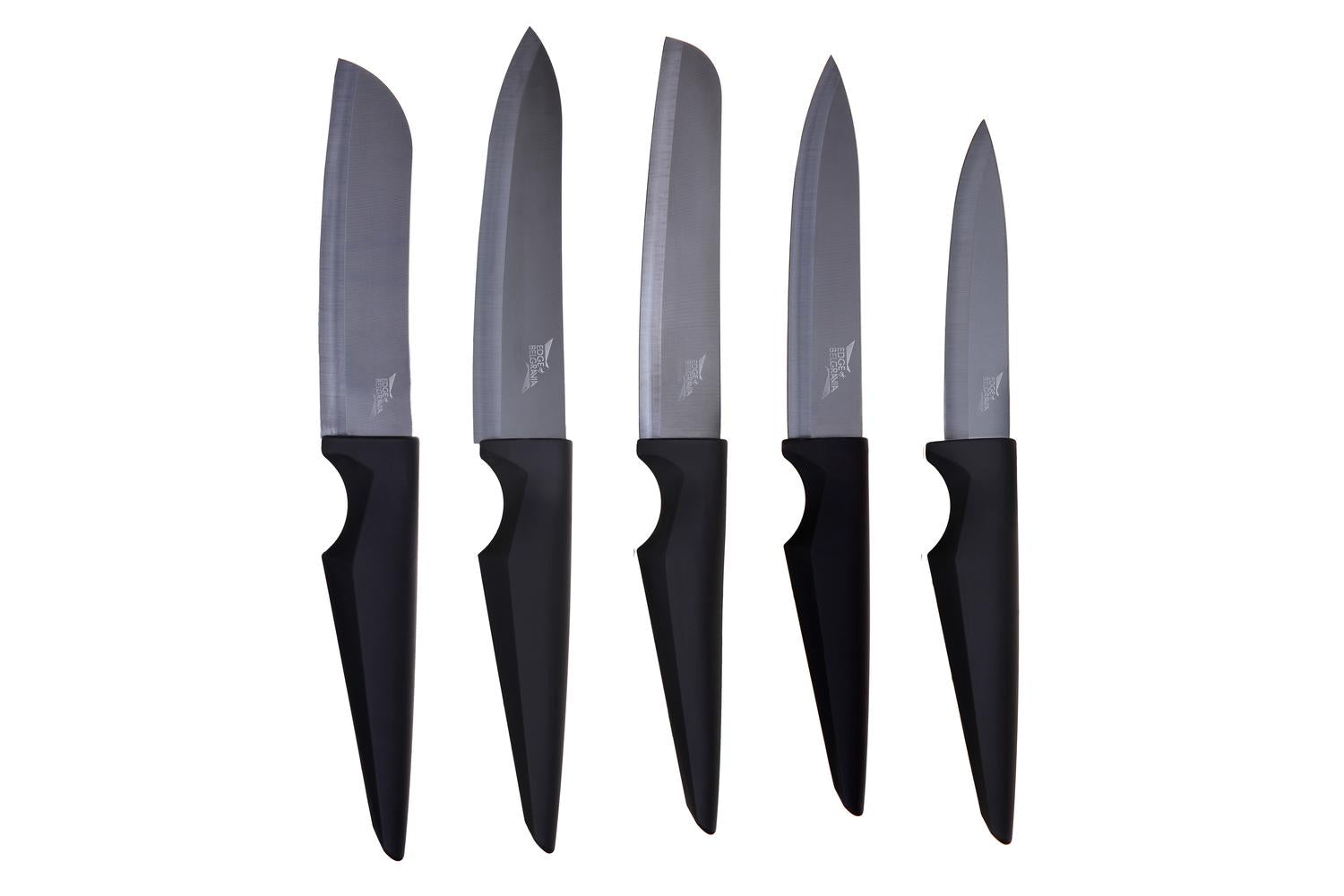 Edge of Belgravia Ceramic Onyx Set Knife Set | 5 Piece-2