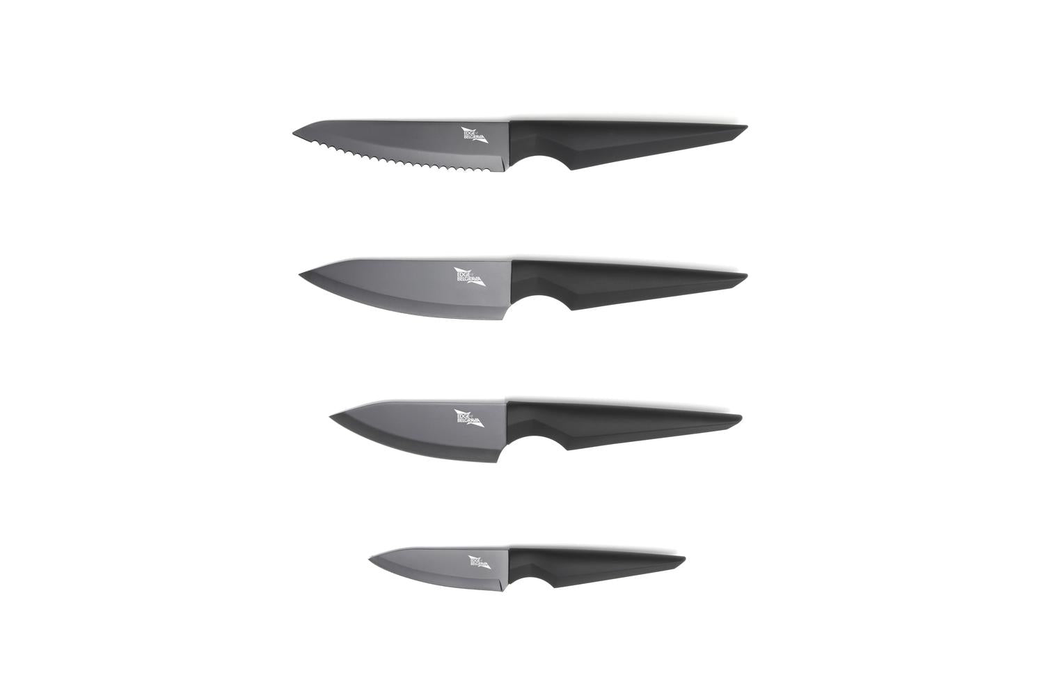 Edge of Belgravia Precision Classic Knife Set | Black | 4 Piece-3