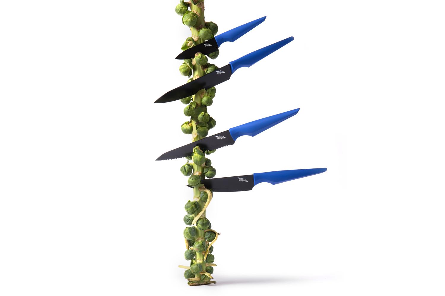 Edge of Belgravia Precision Classic Knife Set | Blue | 4 Piece-2